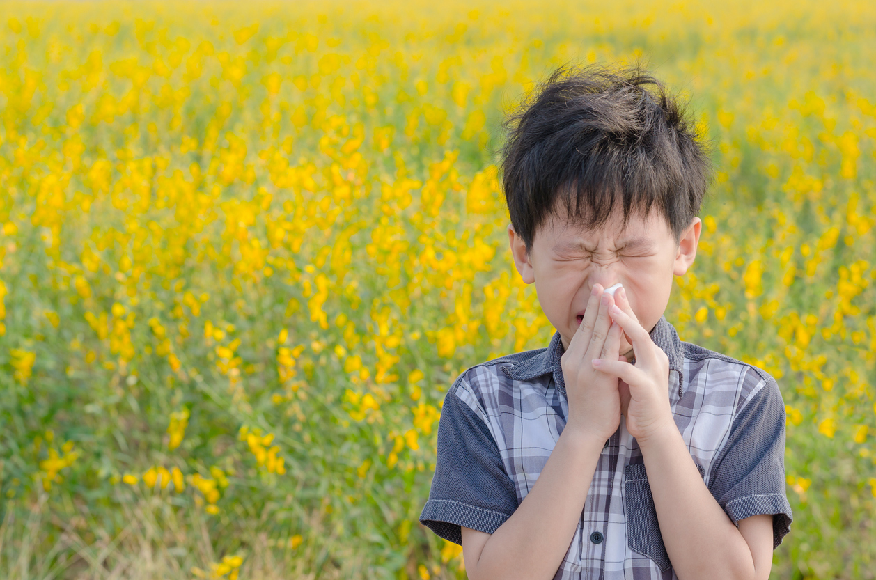 What makes kids susceptible to allergies?